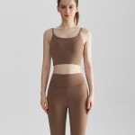 Yoga Pilates fitness set,tank top + leggings set WX438CK386