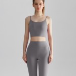 Yoga Pilates fitness set,tank top + leggings set WX438CK386