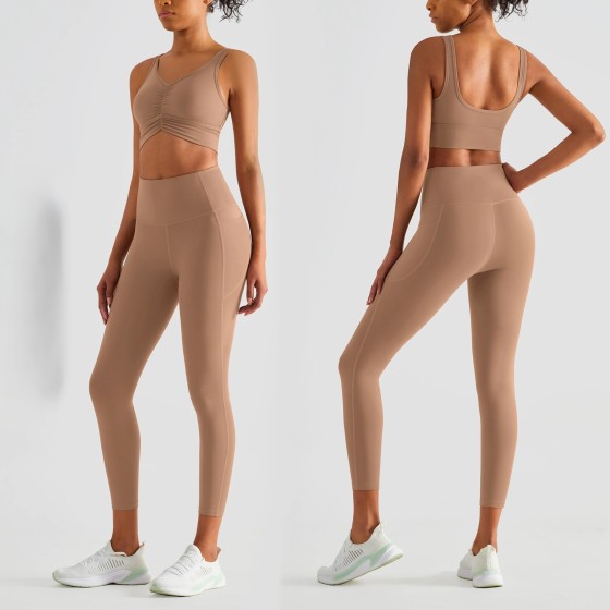 Br-lux fabric bra + leggings set  ADWX1203+ADCK1204